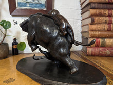 Load image into Gallery viewer, Meiji period Japanese elephant and tigers C1880