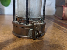 Load image into Gallery viewer, Antique Patterson A3 Brass Miners Safety Lamp