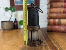 Load image into Gallery viewer, Antique Patterson A3 Brass Miners Safety Lamp