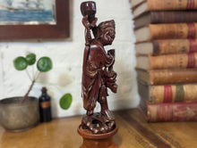 Load image into Gallery viewer, Early 20thC Chinese Rosewood Carving - Shouxing Shou Xing