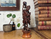 Load image into Gallery viewer, Early 20thC Chinese Rosewood Carving - Shouxing Shou Xing