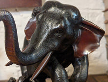 Load image into Gallery viewer, Meiji period Japanese elephant and tigers C1880