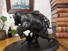 Load image into Gallery viewer, Meiji period Japanese elephant and tigers C1880