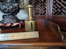 Load image into Gallery viewer, Antique Brass Cross Staff - Scientific Instrument