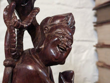 Load image into Gallery viewer, Early 20thC Chinese Rosewood Carving - Shouxing Shou Xing