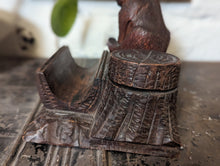 Load image into Gallery viewer, Antique Swiss Black Forest Bear Desk Tidy