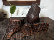Load image into Gallery viewer, Antique Swiss Black Forest Bear Desk Tidy