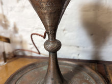 Load image into Gallery viewer, 19th Century Middle Eastern Turkish Oil Lamp Converted to Electric