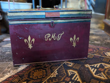 Load image into Gallery viewer, Antique Deed Box - Folk Painted