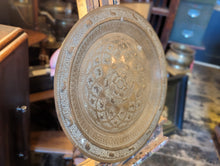 Load image into Gallery viewer, Vintage SriLankan Embossed Brass Charger / Tray