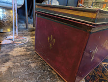 Load image into Gallery viewer, Antique Deed Box - Folk Painted