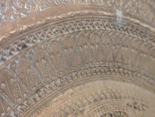 Load image into Gallery viewer, Vintage SriLankan Embossed Brass Charger / Tray