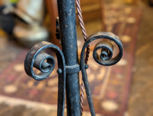 Load image into Gallery viewer, Victorian Wrought Iron Standard Lamp Converted to Electric