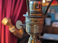 Load image into Gallery viewer, Victorian Wrought Iron Standard Lamp Converted to Electric