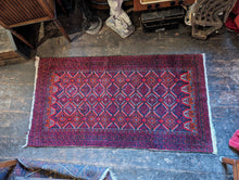Load image into Gallery viewer, 5'5" x 3' Antique Afghan Hand Knotted Wool Baluch Rug - 166cm x 90cm