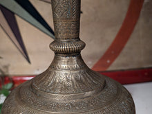 Load image into Gallery viewer, Antique Indian Engraved Brass Surahi / Vase