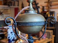 Load image into Gallery viewer, Victorian Wrought Iron Standard Lamp Converted to Electric