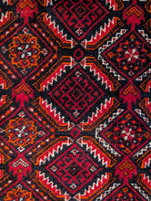 Load image into Gallery viewer, 5'5" x 3' Antique Afghan Hand Knotted Wool Baluch Rug - 166cm x 90cm