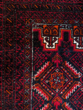 Load image into Gallery viewer, 5'5" x 3' Antique Afghan Hand Knotted Wool Baluch Rug - 166cm x 90cm