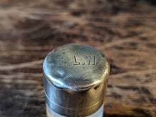 Load image into Gallery viewer, Antique Victorian Solid Silver Cut Glass Large Perfume Bottle