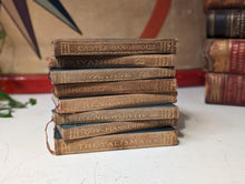 Load image into Gallery viewer, The Works of Sir Walter Scott - 8 Leather Bound Volumes - 1899 - Antique Leather Bound Books
