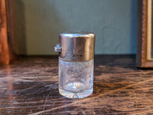 Load image into Gallery viewer, Antique Victorian Solid Silver Cut Glass Large Perfume Bottle