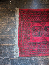 Load image into Gallery viewer, 5'4"x3'3" Vintage Afghan Ersari Hand Knotted Wool Rug - 162 x 98cm