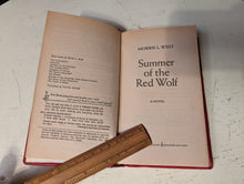 Load image into Gallery viewer, Summer of the Red Wolf - Morris L. West - 1972 - Rebound in Red Leather