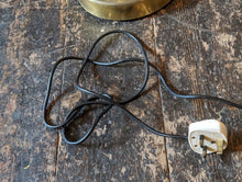 Load image into Gallery viewer, Large Vintage Brass Bobbin Table Lamp