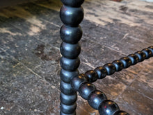Load image into Gallery viewer, Antique Arts and Crafts Bobbin Turned Rush Corner Chair - C.1900