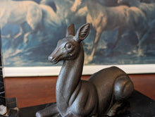 Load image into Gallery viewer, 1930's Art Deco Marble and Bronze Table Lamp