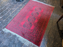 Load image into Gallery viewer, 5'4"x3'3" Vintage Afghan Ersari Hand Knotted Wool Rug - 162 x 98cm