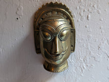 Load image into Gallery viewer, Antique Indian Maharashtra Brass Shiva Mask