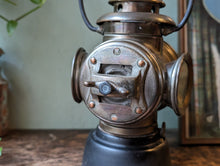 Load image into Gallery viewer, Antique "King of the Road" Car Oil Lamp