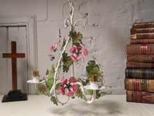 Load image into Gallery viewer, 1960's Italian Tole Ware Hanging Chandelier Pendant Light
