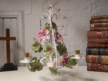 Load image into Gallery viewer, 1960's Italian Tole Ware Hanging Chandelier Pendant Light