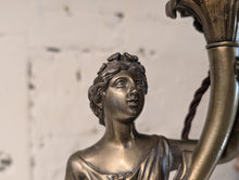 Load image into Gallery viewer, 1940's Art Nouveau Figural Torchiere Table Lamp