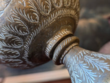 Load image into Gallery viewer, Pair of Early 20th.C Indian Etched Brass Vases