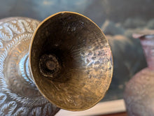 Load image into Gallery viewer, Pair of Early 20th.C Indian Etched Brass Vases