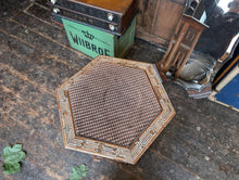 Load image into Gallery viewer, Early 20th.C Arabic Mother of Pearl Inlaid Hexagonal Islamic Tea Table