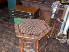 Load image into Gallery viewer, Early 20th.C Arabic Mother of Pearl Inlaid Hexagonal Islamic Tea Table