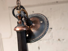 Load image into Gallery viewer, Early 20th.C Painted Opaline Pendant Ceiling Light