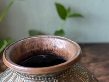 Load image into Gallery viewer, Antique Burmese Silver Inlaid Bronze Lota Vase