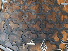 Load image into Gallery viewer, Early 20th.C Arabic Mother of Pearl Inlaid Hexagonal Islamic Tea Table