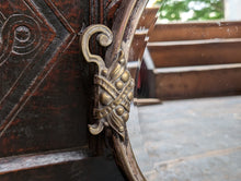 Load image into Gallery viewer, 1920's Arts and Crafts Metal Frame Mirror