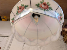 Load image into Gallery viewer, Early 20th.C Painted Opaline Pendant Ceiling Light