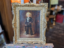 Load image into Gallery viewer, William Brassey Hole 19th.C Oil Painting Of Boy In Gilt Frame