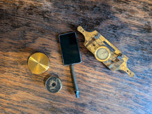 Load image into Gallery viewer, Antique 19th.C Brass Laboratory Microscope With Slides and Attachment's
