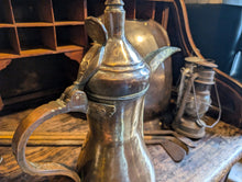 Load image into Gallery viewer, Large 19th Century Middle Eastern Brass Dallah
