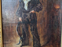 Load image into Gallery viewer, William Brassey Hole 19th.C Oil Painting Of Boy In Gilt Frame